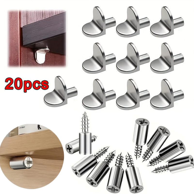 Shelf Peg Support - Metallregalträger, 2 Ausführungen: T-förmige Regalstifte &