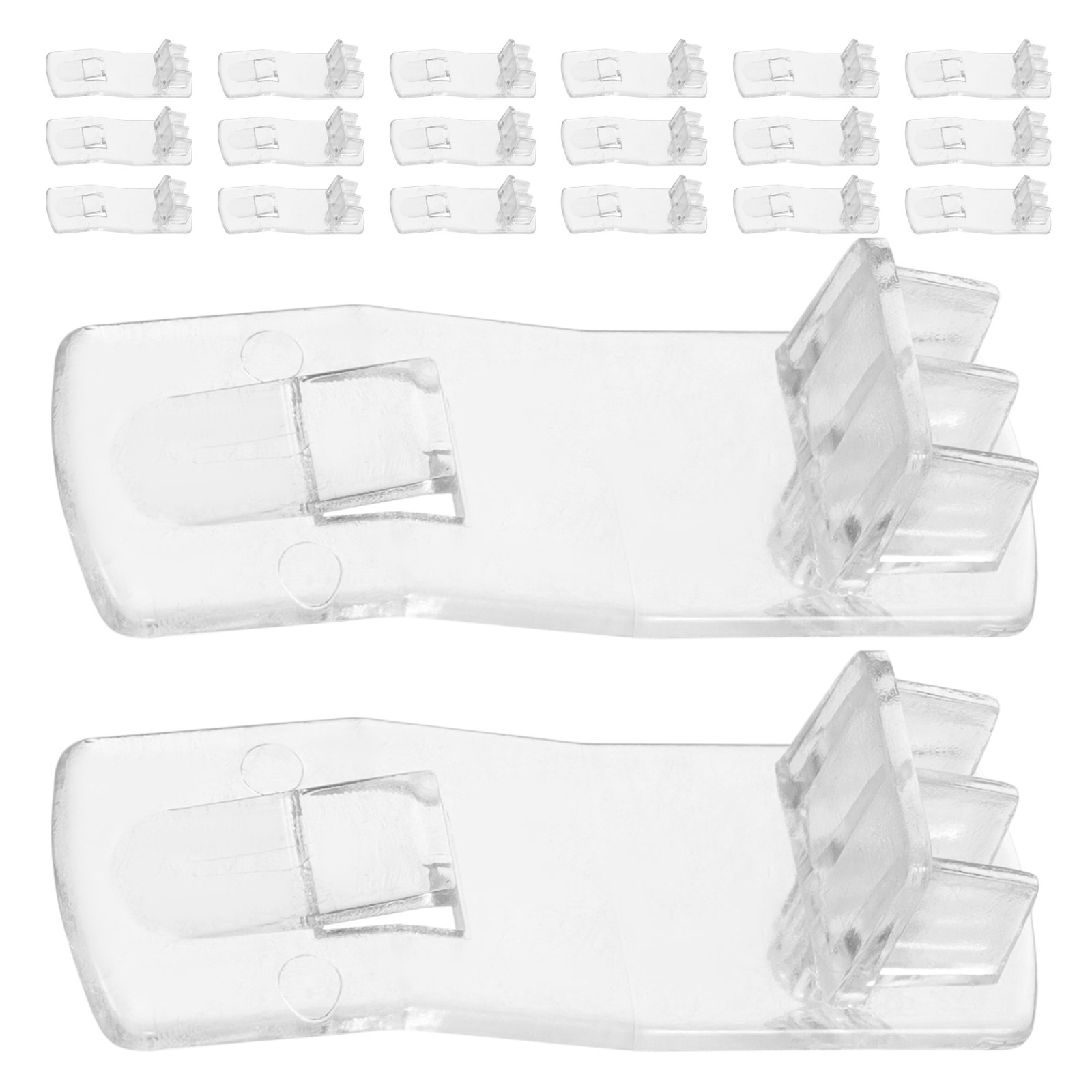 Shelf Peg Support - 20 Stück Regalhalterungen aus Kunststoff, transparente,