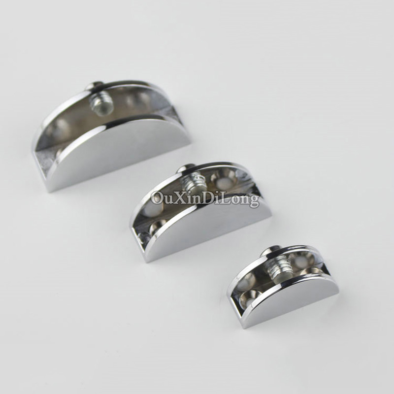 Furniture Hardware Brands - Brandneu, 10 Stück, runde Glasklemmen, Zinklegierung,