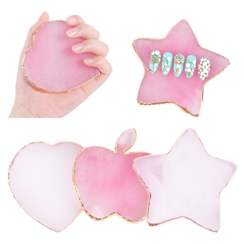 Furniture Hardware Nails - Harz Achat Stein Nail art Palette