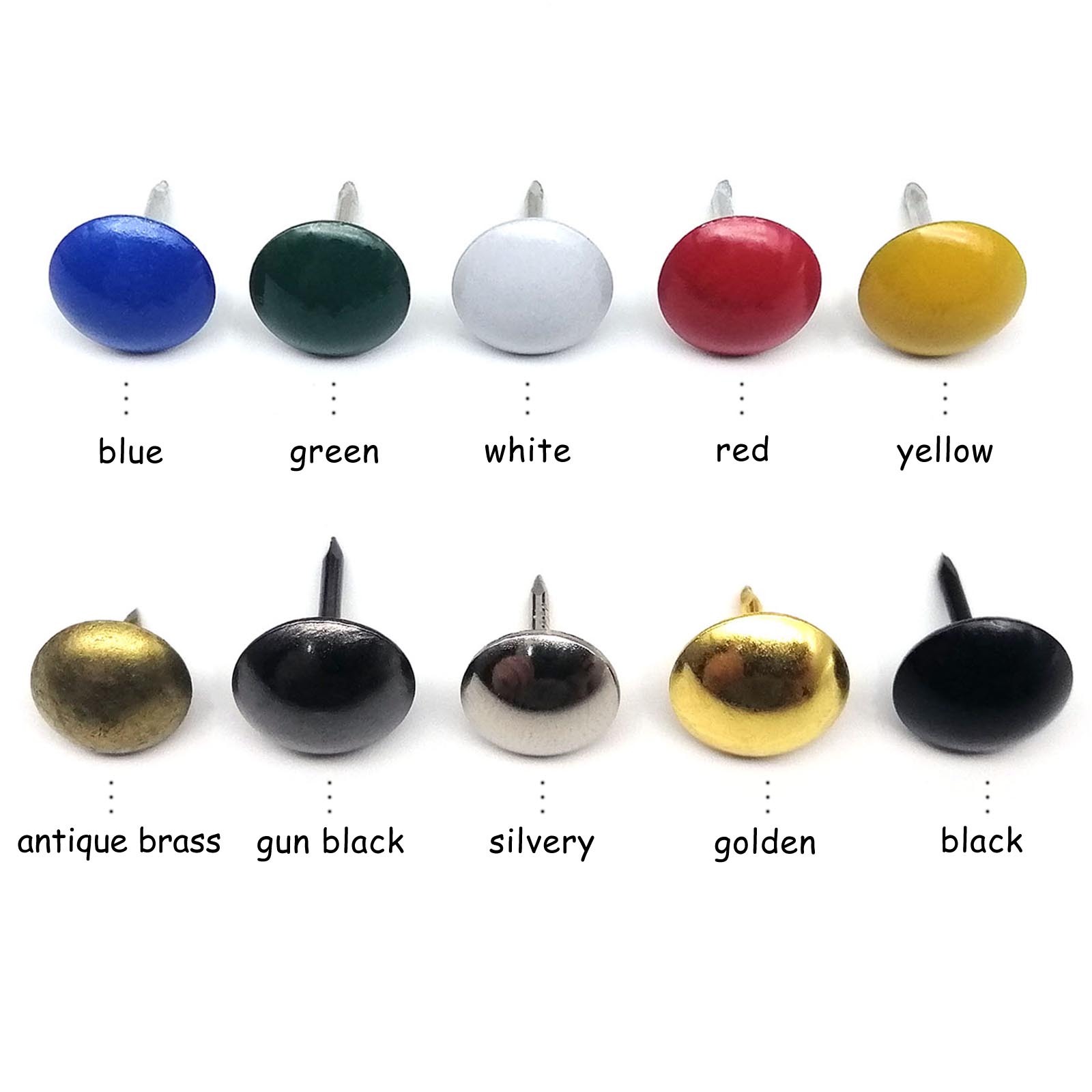 Furniture Upholstery Hardware - 50 Stück bunte Polsternägel, Schmuck, Geschenkbox,