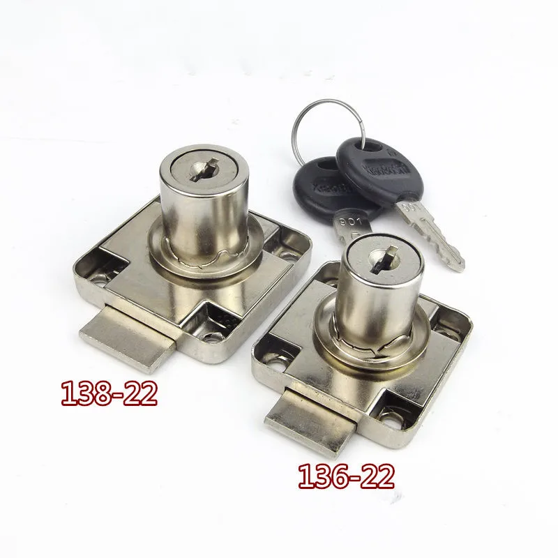 Furniture Hardware Cam Lock - 136 138–22 mm Schlosskern Schreibtisch Schubladenschloss
