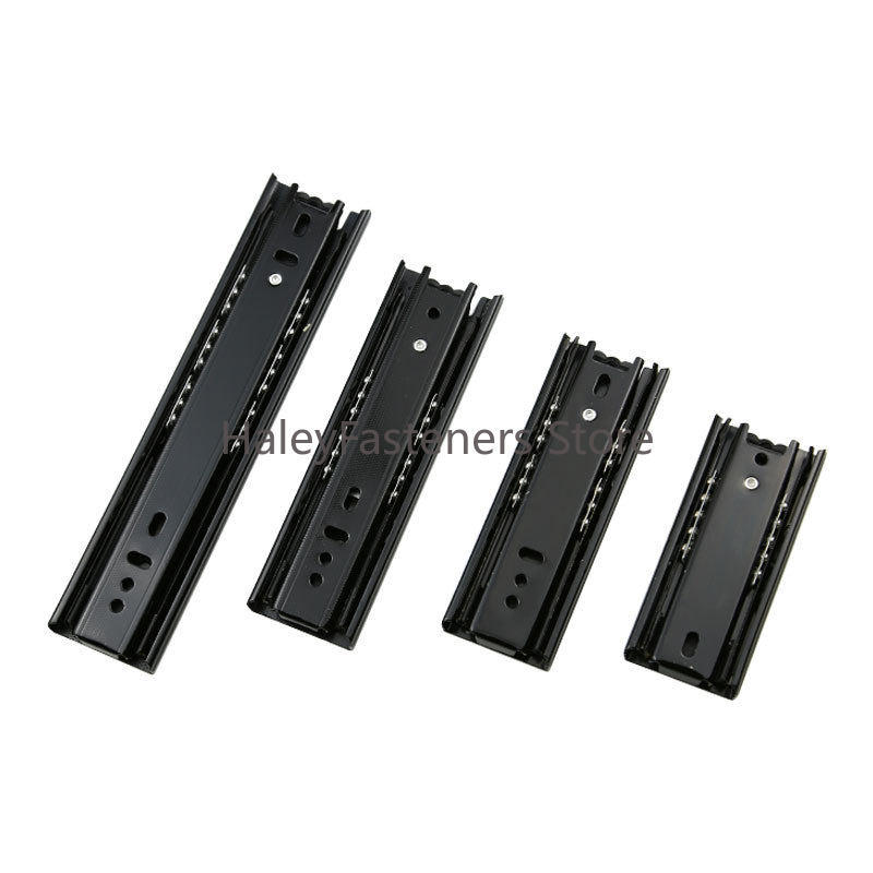 Drawer Slide Pair - Mini kurze Schubladenführungen, vollständig ausziehbare Führungsschiene,