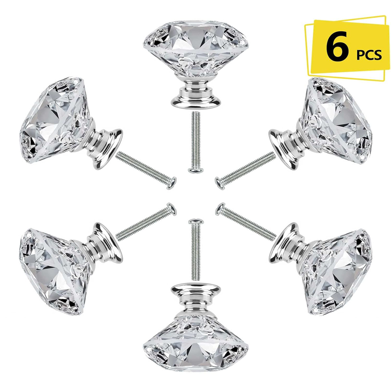 Furniture Hardware Manufacturer - 6-teiliges Schrankknopf-Set mit Schrauben, 30 mm,