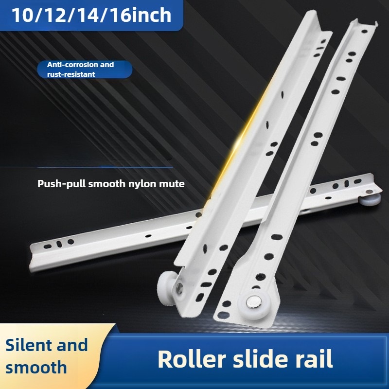 Drawer Slide Pair - Mute Zwei Schrankschienen, Schubladenschienen, Computertisch, Rutsche,