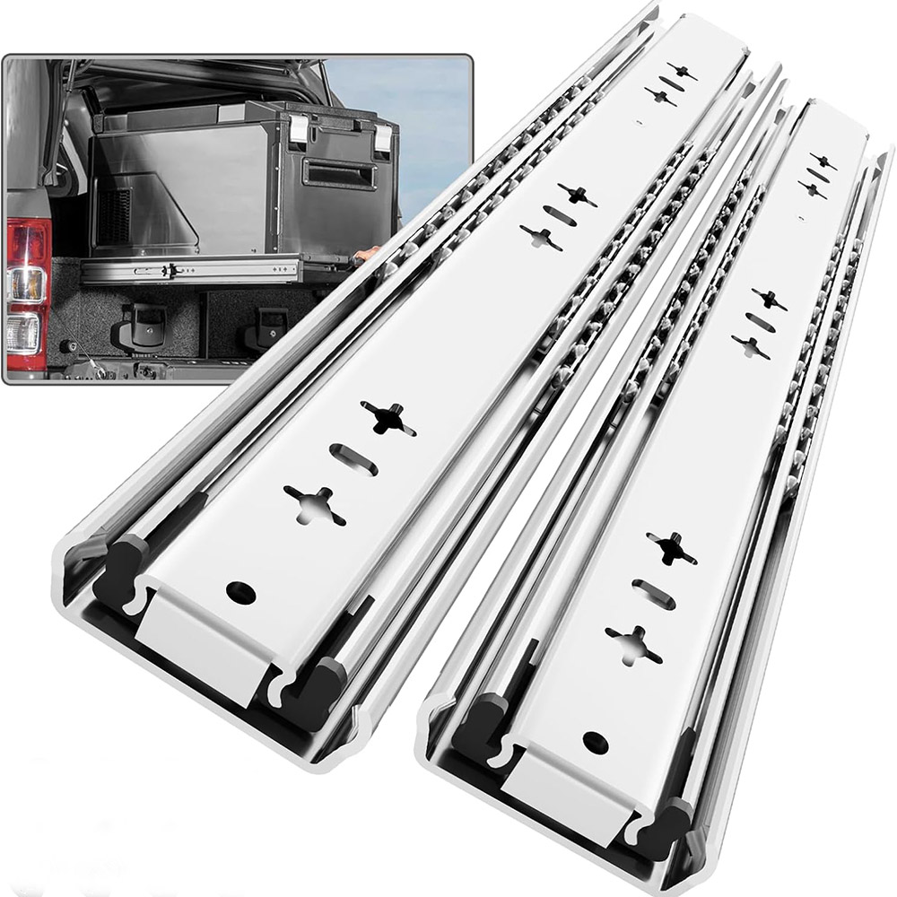 Drawer Slide Pair - 1 Paar robuste Schubladenführungen ohne Schloss,