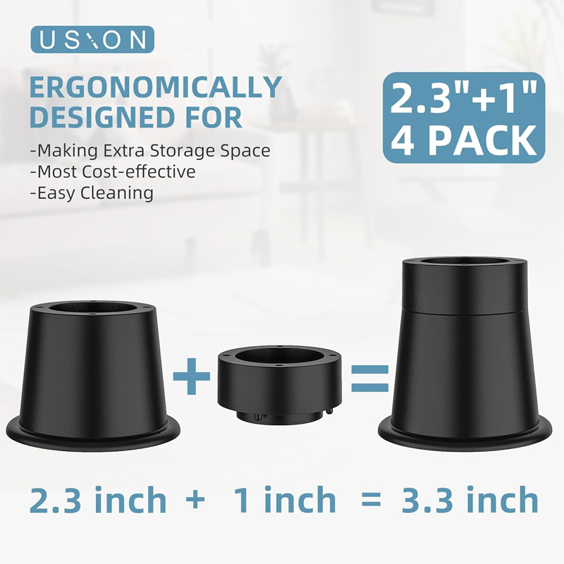 4 Stück robuste Möbel-Riser, r – Furniture Hardware Legs Bewertung und Preis