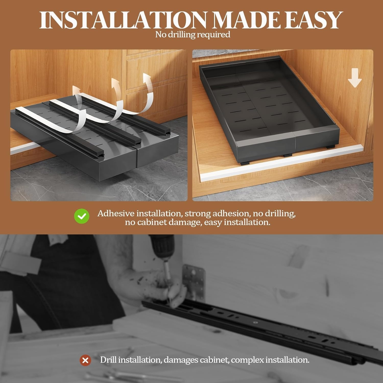 Erweiterbarer ausziehbarer Sch – Drawer Slide Pair Bewertung und Preis