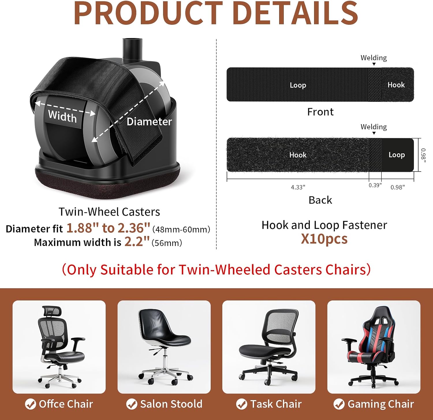 5 Stück Stuhlbeinschoner, Büro – Furniture Hardware Feet Bewertung und Preis
