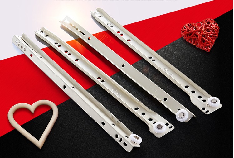 Schubladenschienen, zwei Schra – Drawer Slide Pair Bewertung und Preis