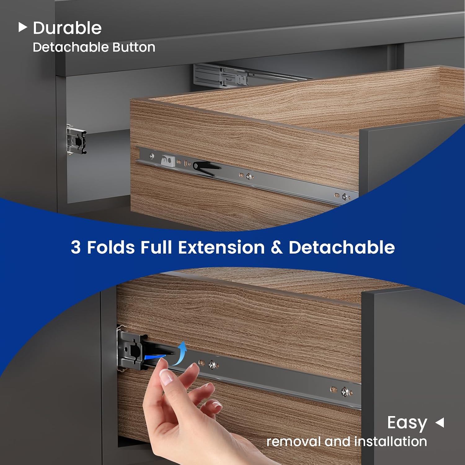 22 Zoll seitlich montierte Sof – Drawer Slide Pair Bewertung und Preis