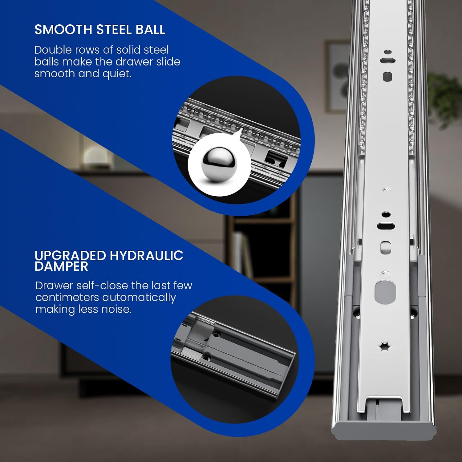 22 Zoll seitlich montierte Sof – Drawer Slide Pair Bewertung und Preis
