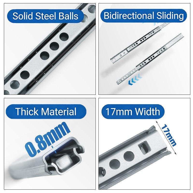 2er-Set Gleitlager-Schubladens – Drawer Slide Pair Bewertung und Preis