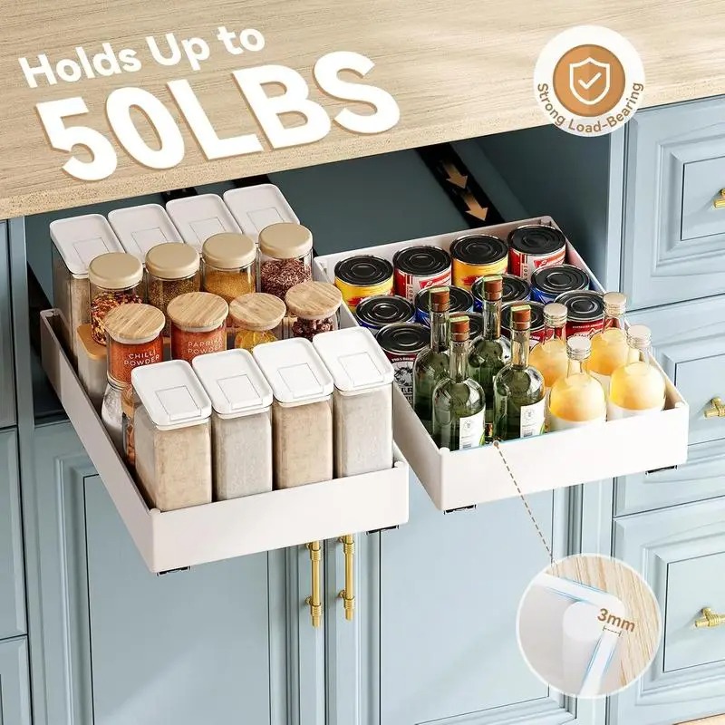 1–2 Stück Küchen-Organizer, he – Drawer Slide Pair Bewertung und Preis
