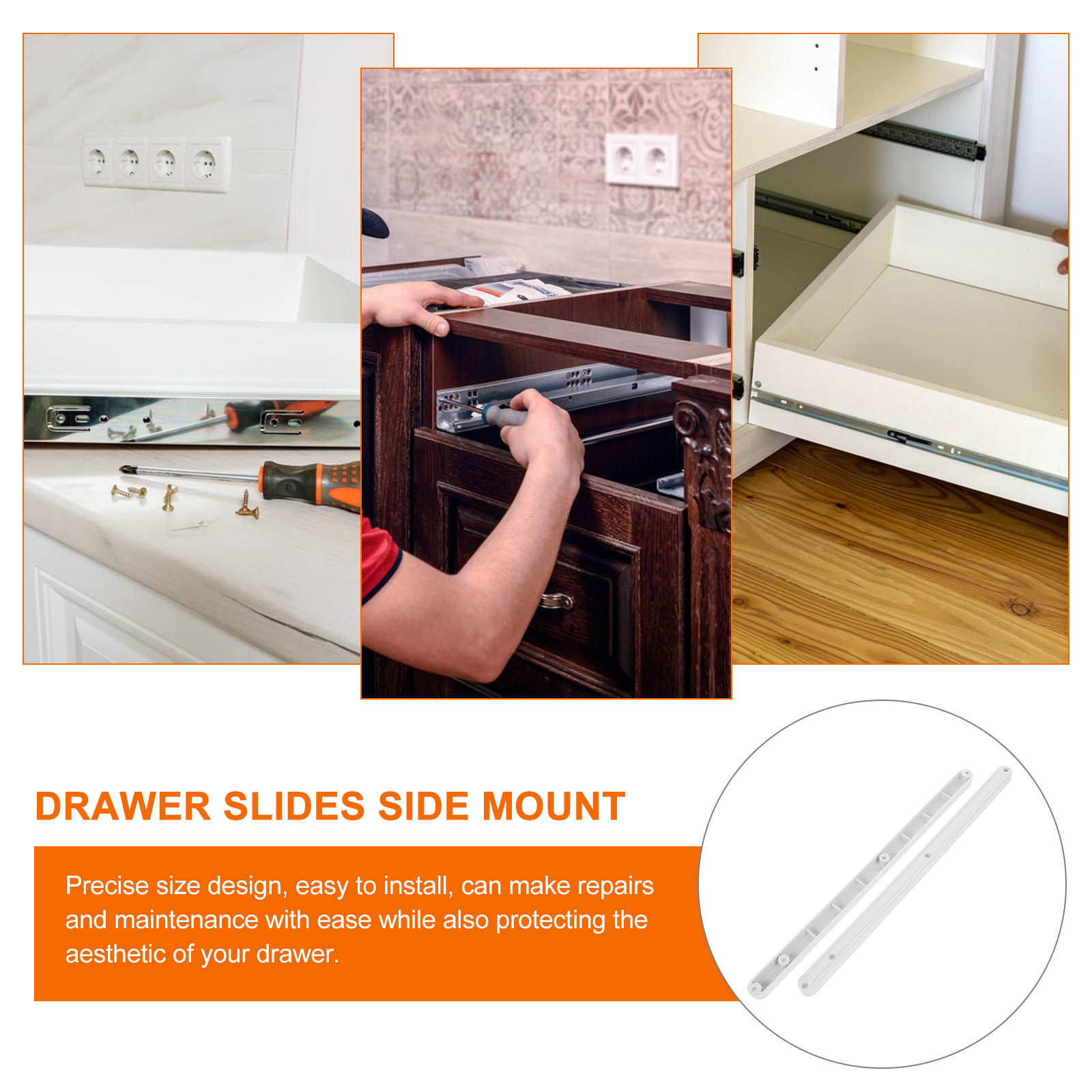 2 Stück Kunststoff-Schubladenf – Drawer Slide Pair Bewertung und Preis
